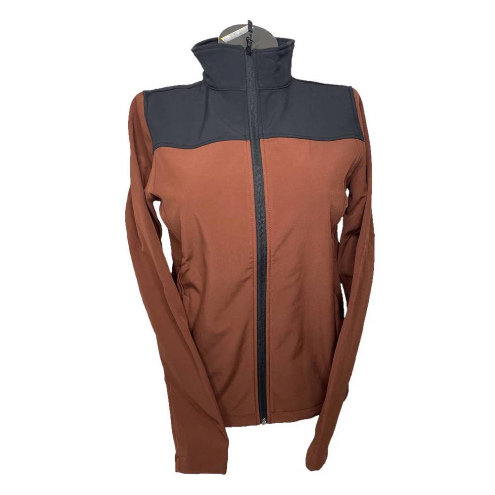 NEW POWDER RIVER kids performance softshell jacket in rust